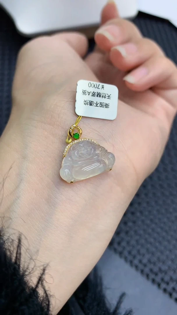 【闪购商品】翡翠颈饰18K金镶嵌            8