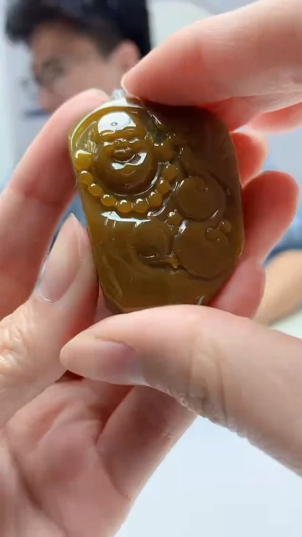 【闪购商品】定制翡翠未镶嵌4688zm-毛货挂件佛公34