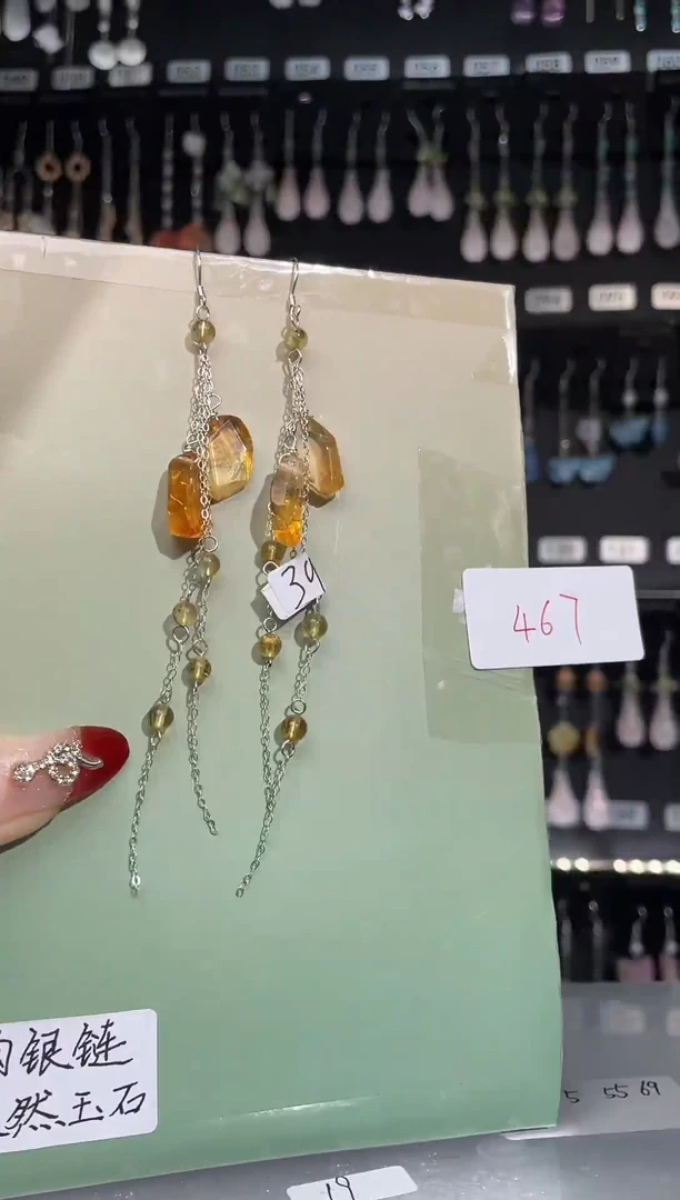 【闪购商品】紫晶耳饰银S925镶嵌喜欢拍