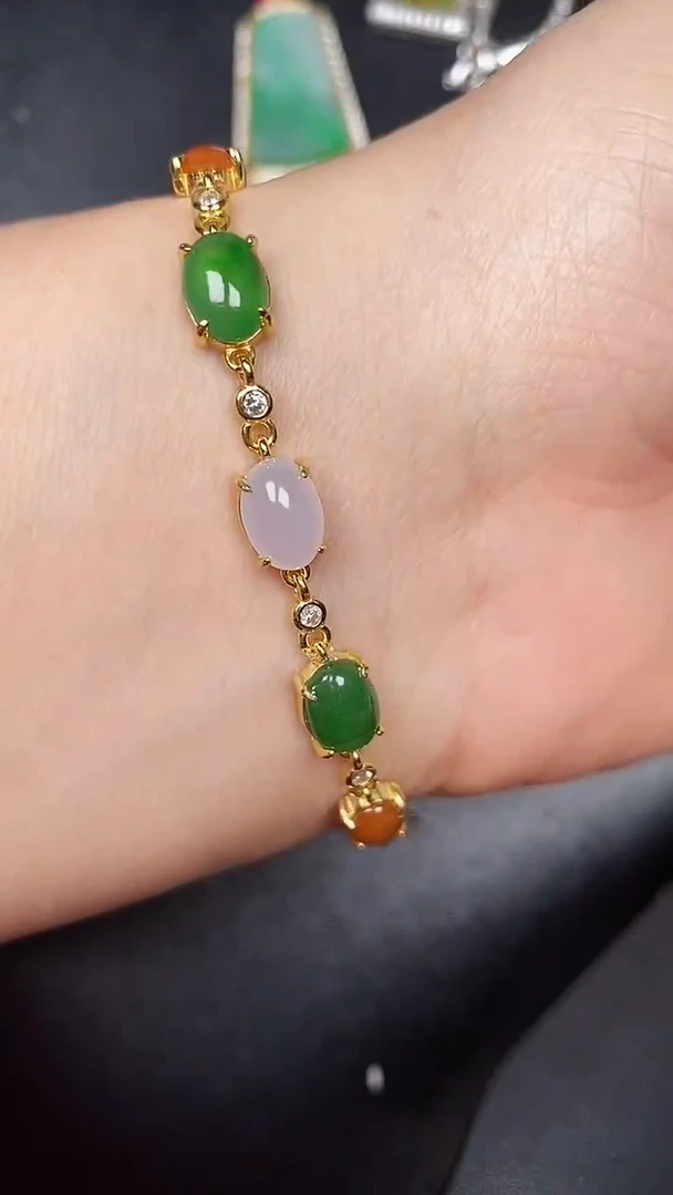 银S925镶嵌戒指翡翠6800