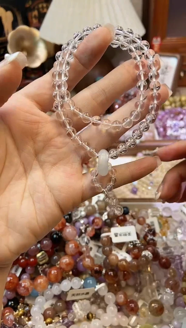 【闪购商品】水晶手链银S925镶嵌385手串