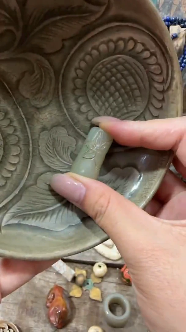 瓷片瓷器，手工，手绘