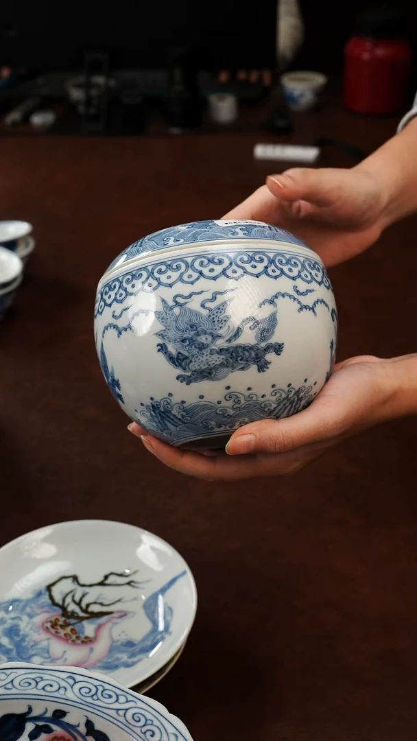 景德镇青花瓷手绘茶具