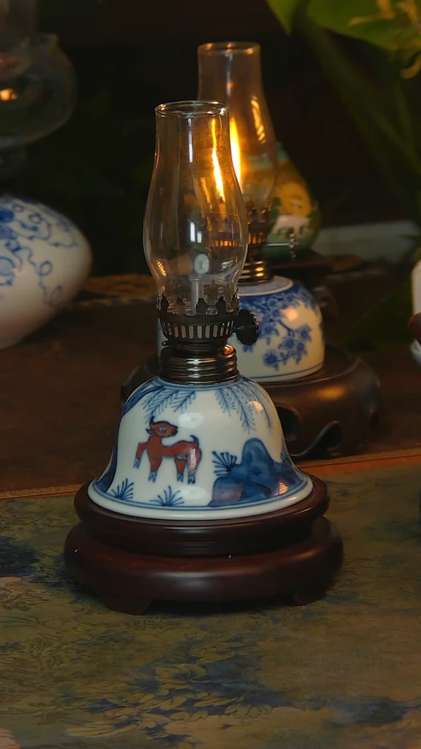 【闪购商品】景德镇陶瓷灯摆件