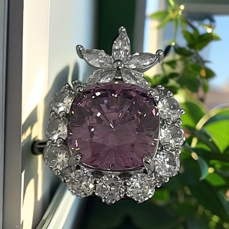 【清梧云初】 经典百搭设计粉吊坠AW51