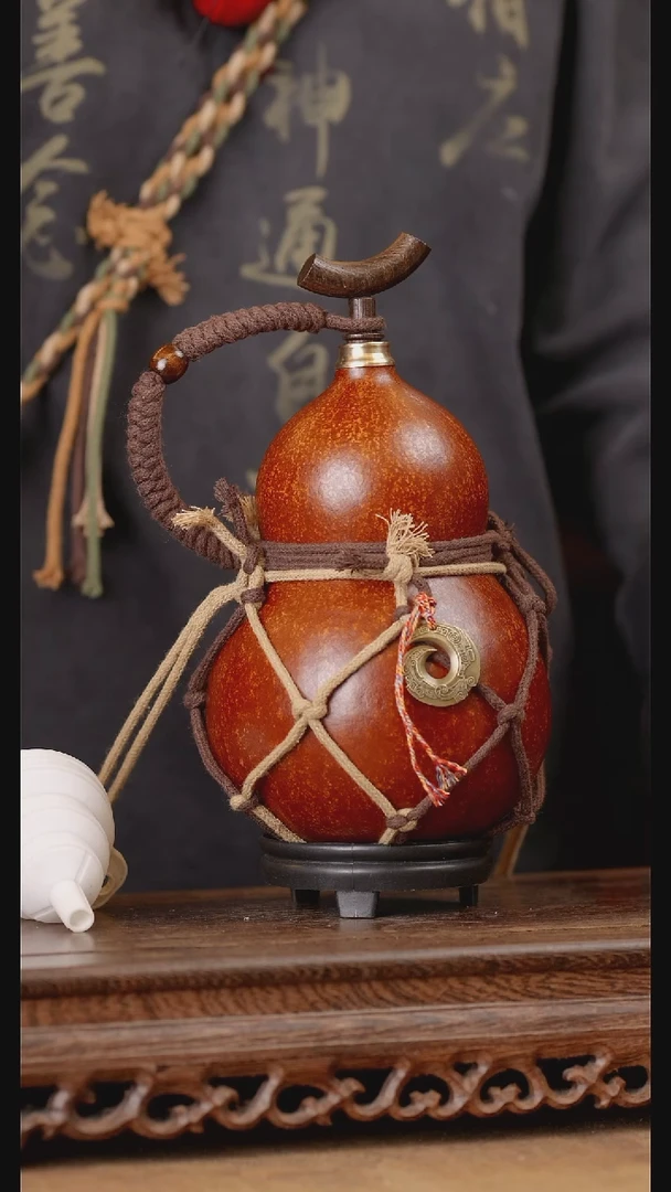 222号精品天然大漆酒葫芦一物一拍~