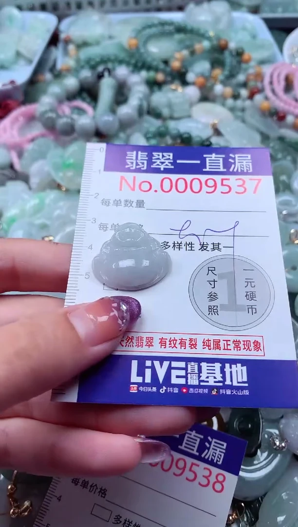 翡翠未镶嵌吊坠(不含链)9527
