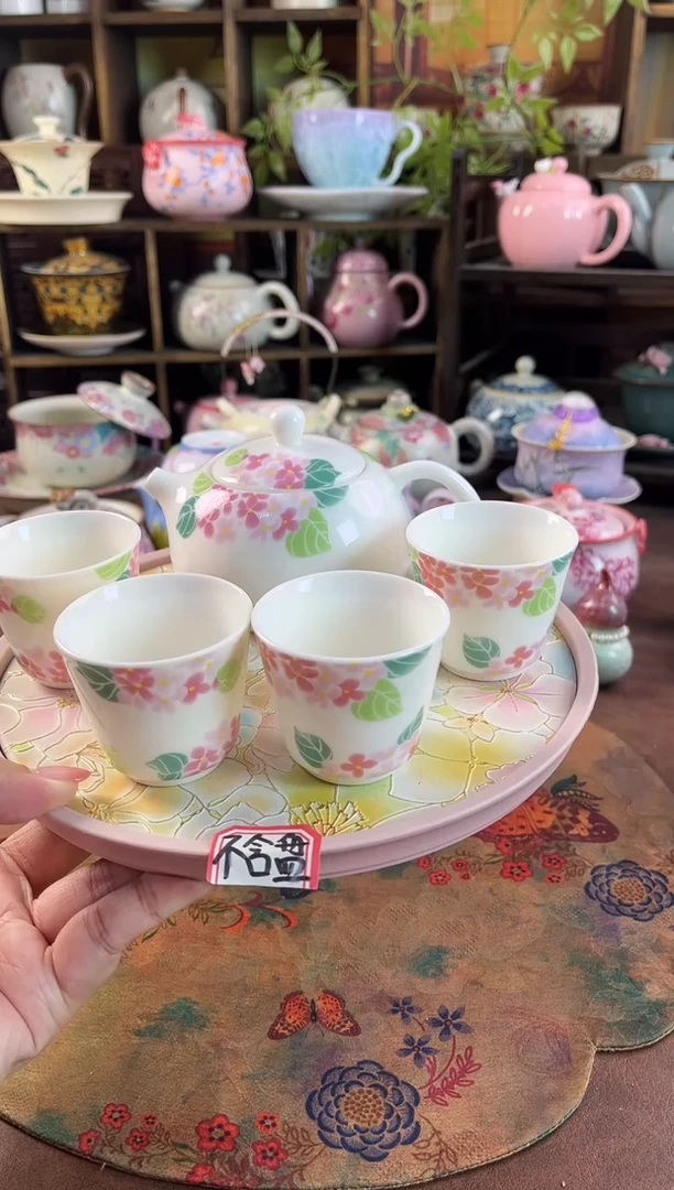 羊脂玉 1壶4杯 不含盘