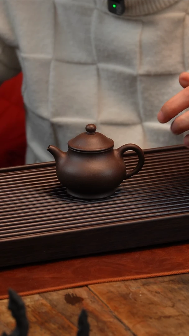 【闪购商品】紫砂茶壶老紫泥潘壶