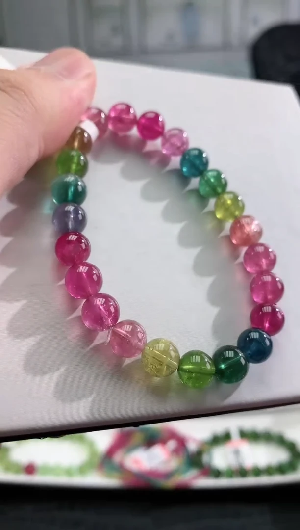 【闪购商品】碧玺手串未镶嵌多样性发一条