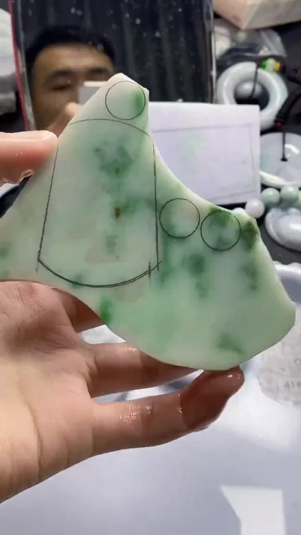 裸石翡翠天然缅甸A货【海】15