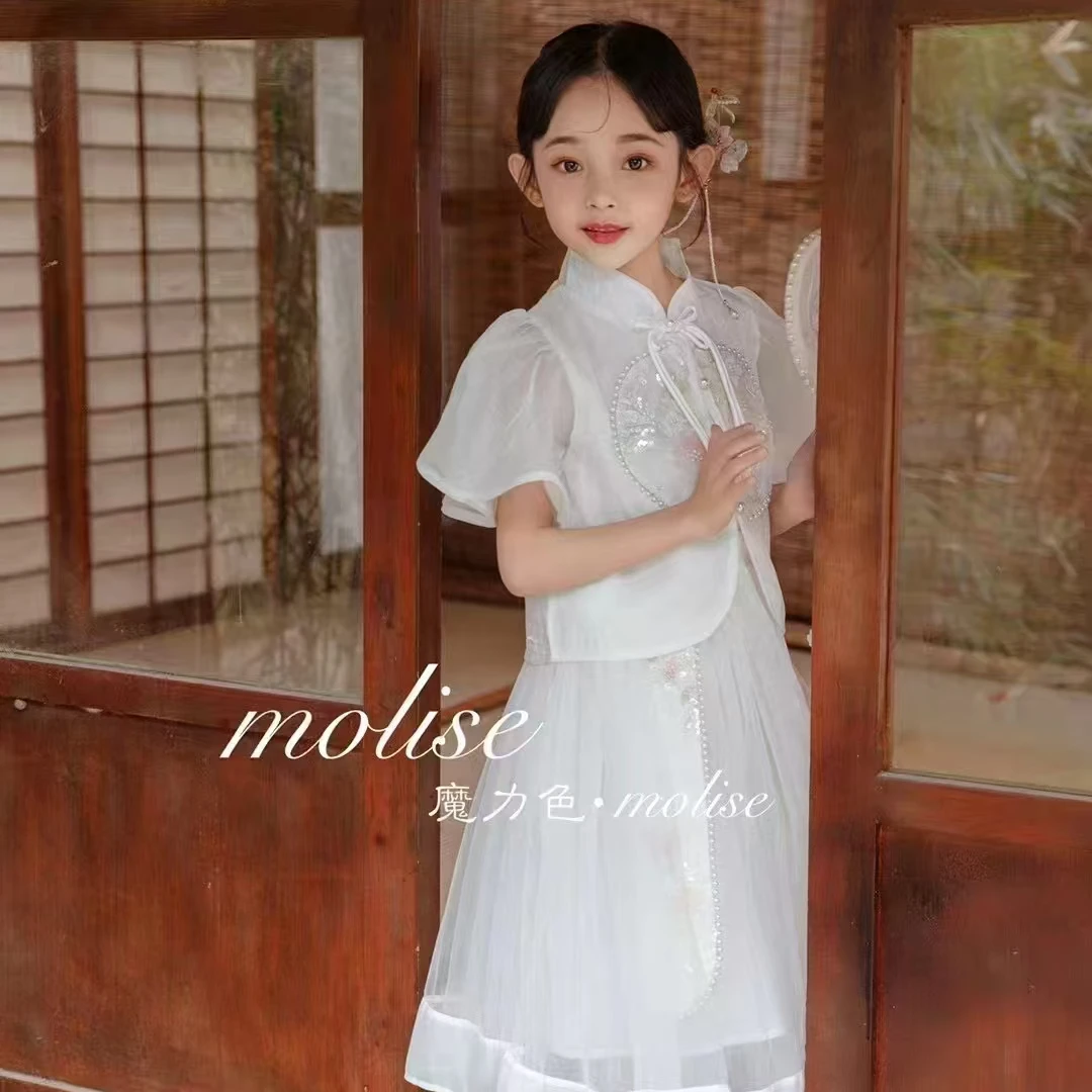夏款【3301】新中式国风两件套甜美女童春夏款