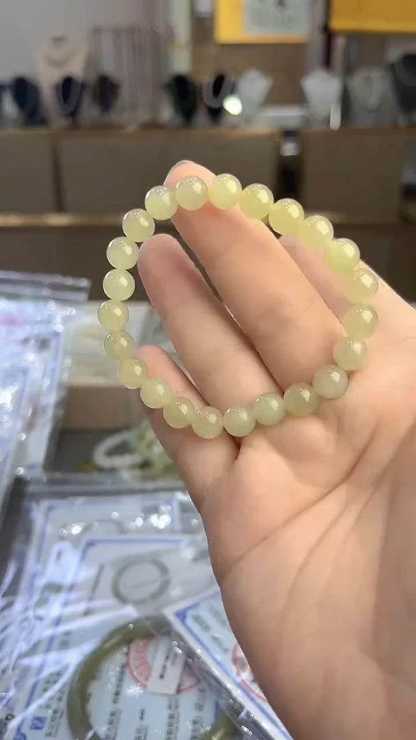未镶嵌手链和田玉8mm手串