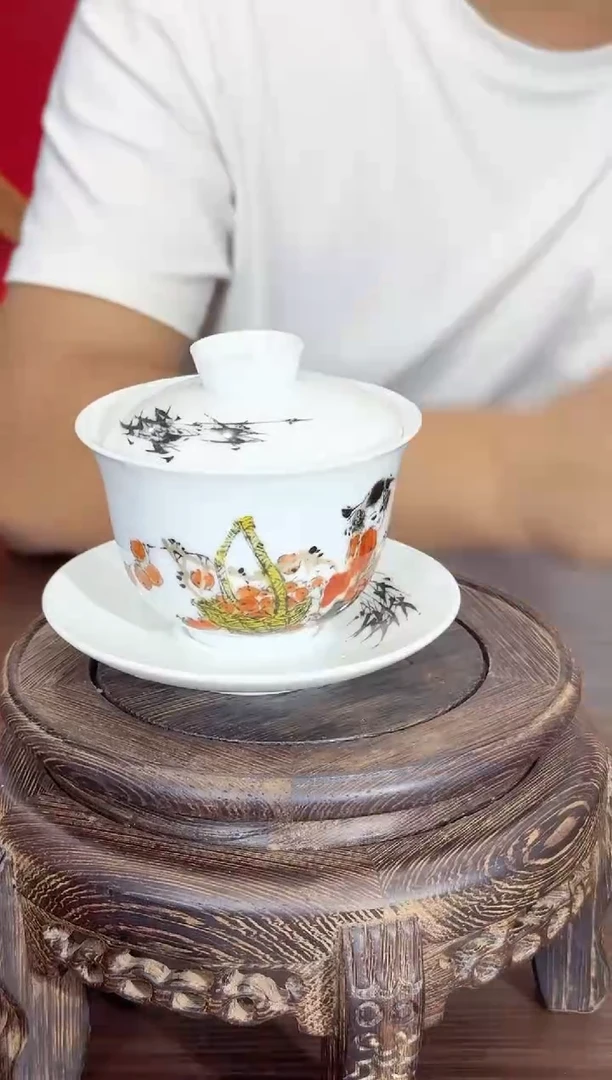 049函夏非遗zhq朱老师三才盖碗