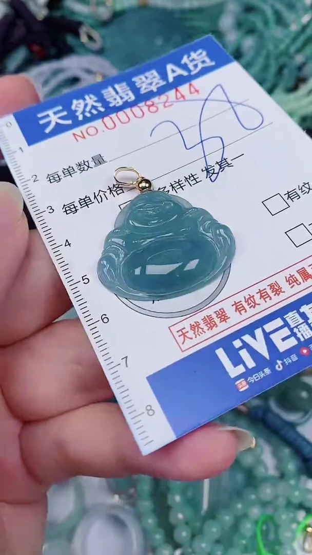 翡翠未镶嵌颈饰00008244