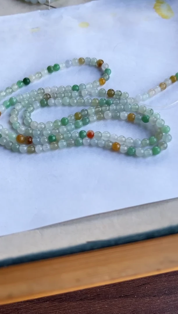 散珠翡翠翡翠170颗小米珠多样性发货