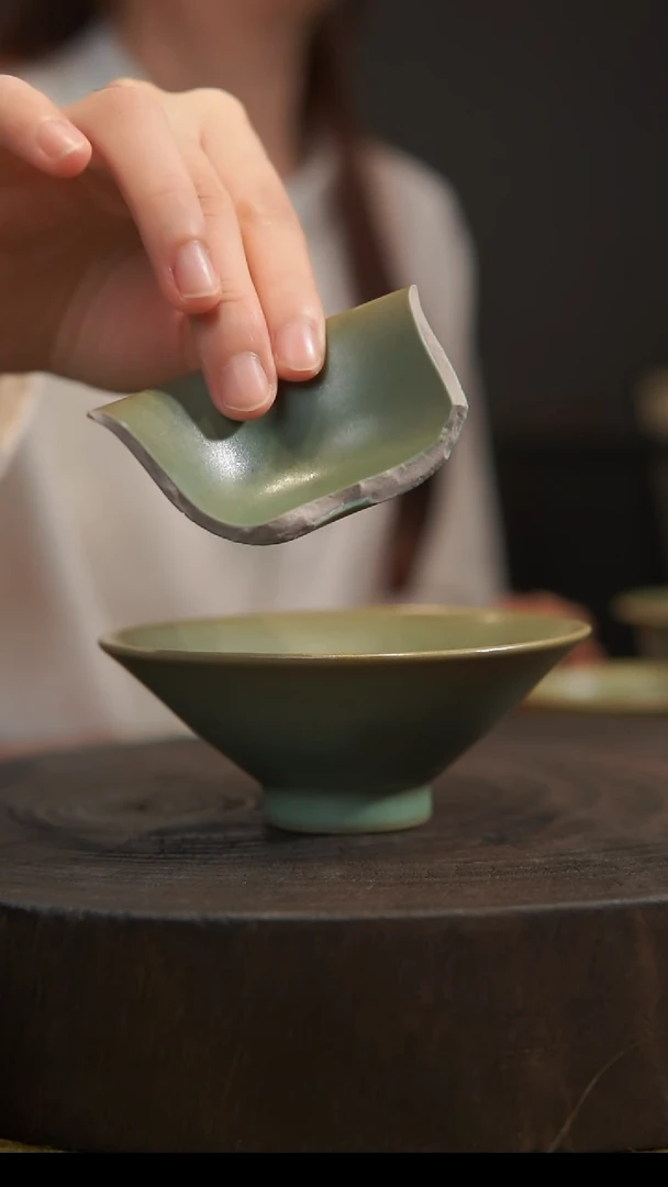 杯子斗笠杯 汝州原产地  原矿老釉