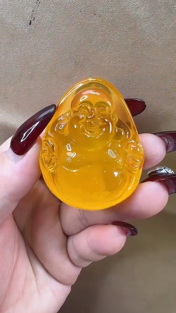 琥珀颈饰未镶嵌吊坠