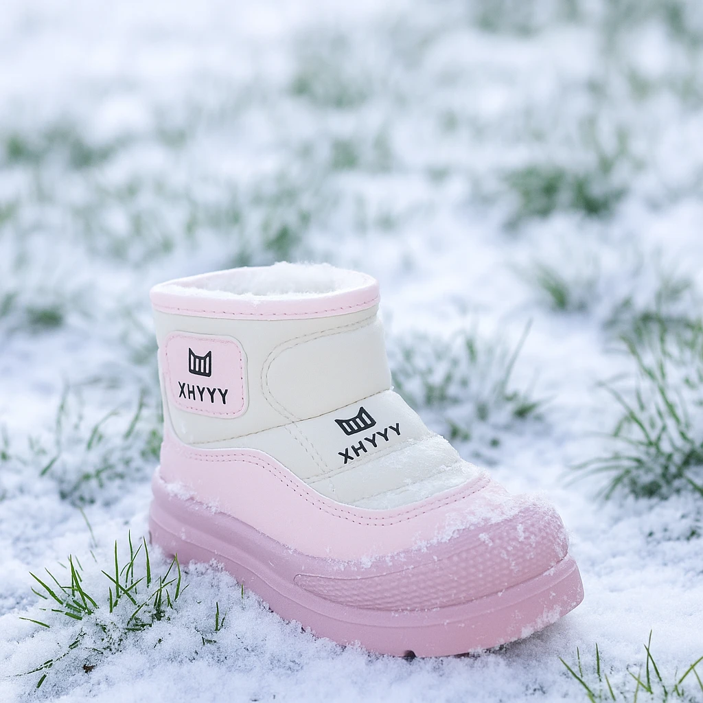 儿童男童女童雪地靴2025冬季新款加绒时尚棉靴大棉鞋加厚保暖短靴