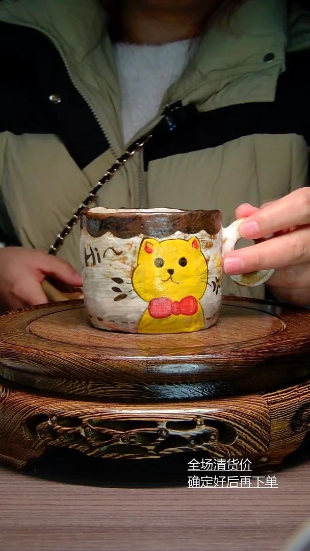 【闪购商品】摆件纯手工手绘杯子景德镇