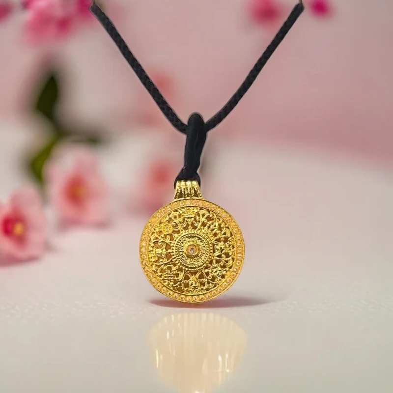 【SG】足金999八宝国风潮流轻奢绑绳赠链 24