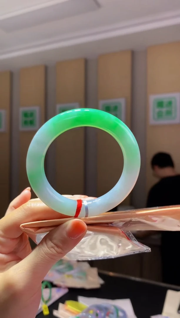 未镶嵌手镯翡翠-C45 圈口53.6 全款14.2万 定金2万