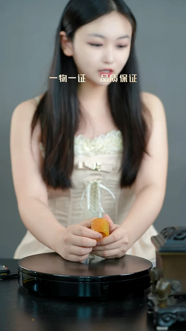寿山石其他蓟***哥扳指一物一证 宝艺收藏 精品专场