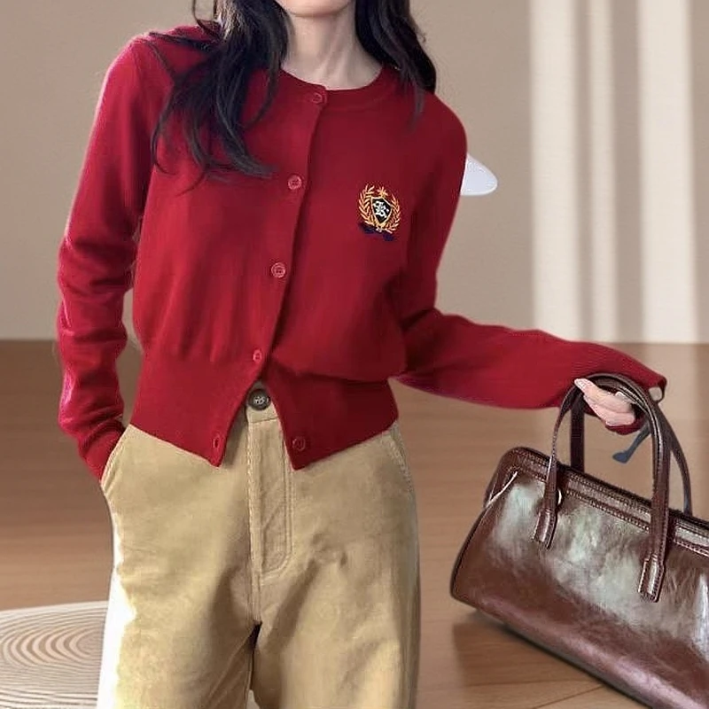 【大媛家2025冬款】气质净版休闲百搭经典叠穿针织打底秋毛衣上衣