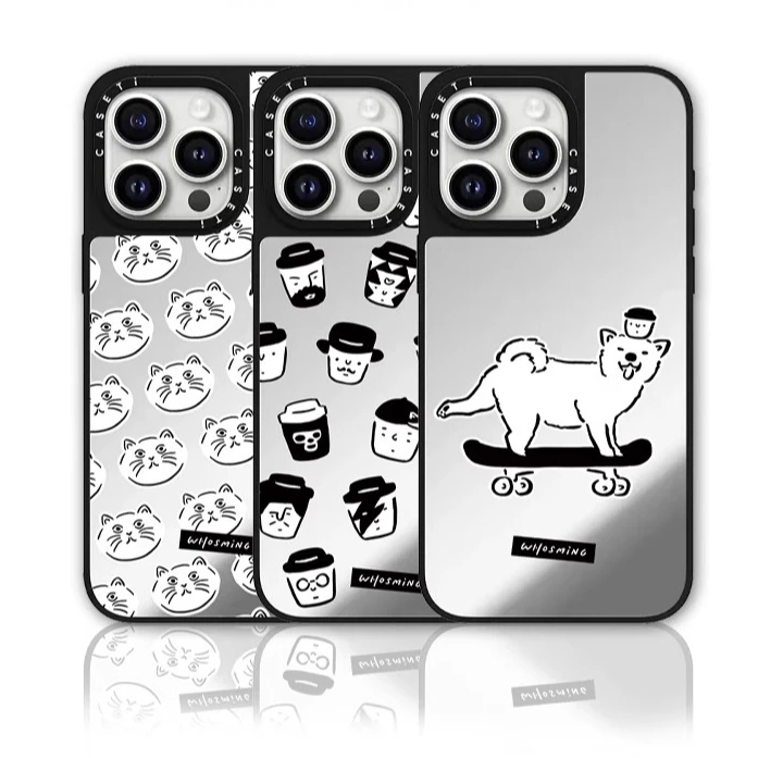 CASETi联名艺术家WHOSMING咖啡小狗猫咪iphone16promax手机壳适用