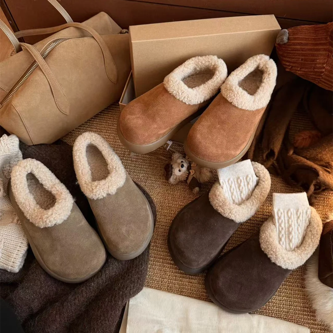 BAO/宝小姐2025冬毛绒厚里短筒保暖百搭舒适时尚雪地靴