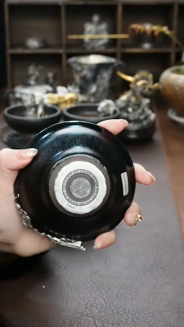 【闪购商品】境秋建盏主人杯高定