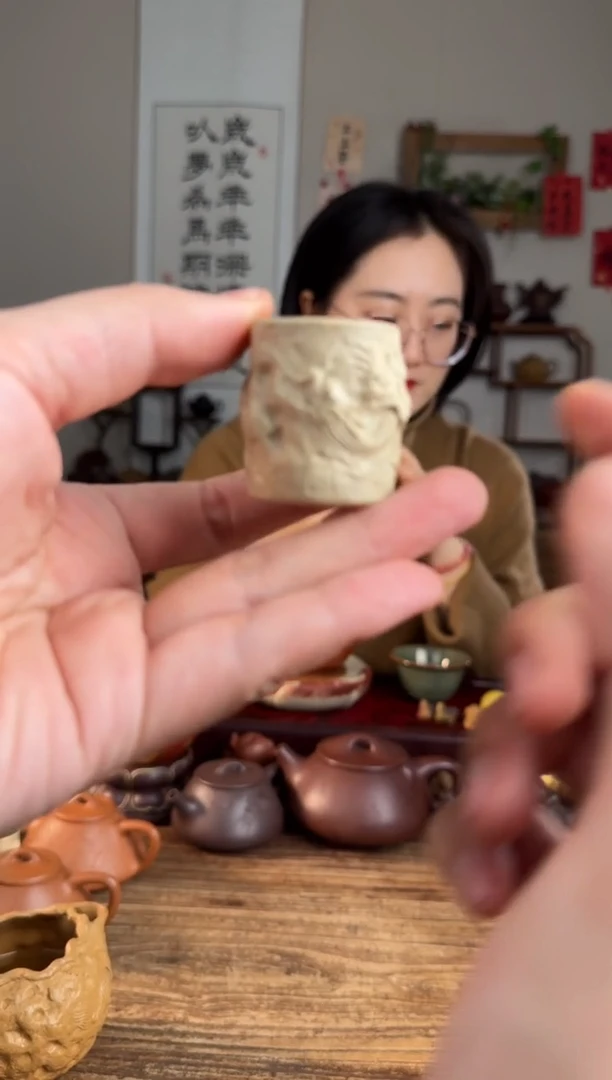 【闪购商品】紫砂茶壶扳指 本绿