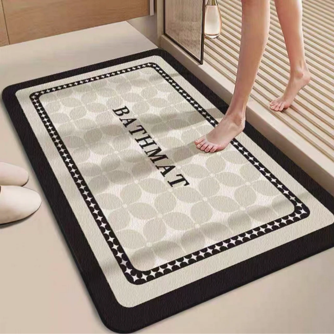 A06【50*80】硅藻泥浴室卫生间吸水吸油防滑地毯