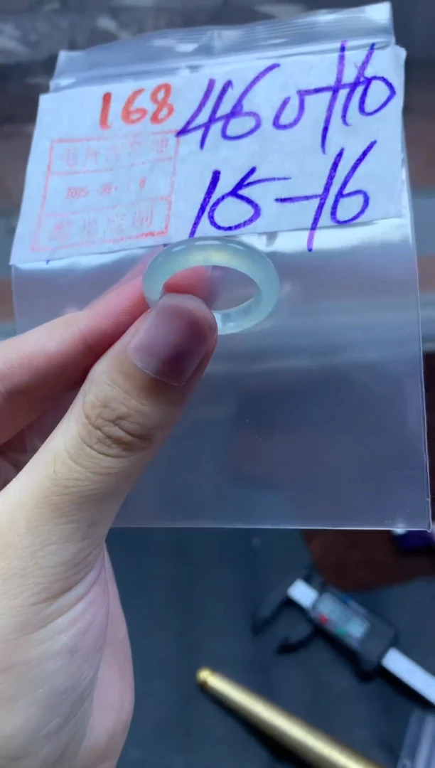 未镶嵌定制翡翠戒圈15-16#470毛货需精细抛光