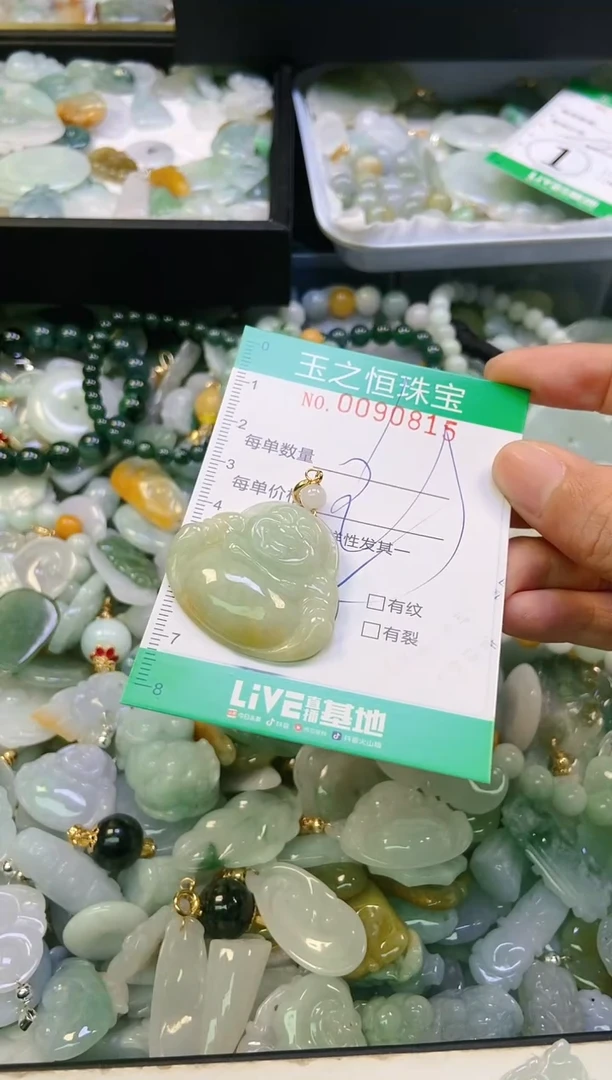 翡翠未镶嵌颈饰闪购0090816