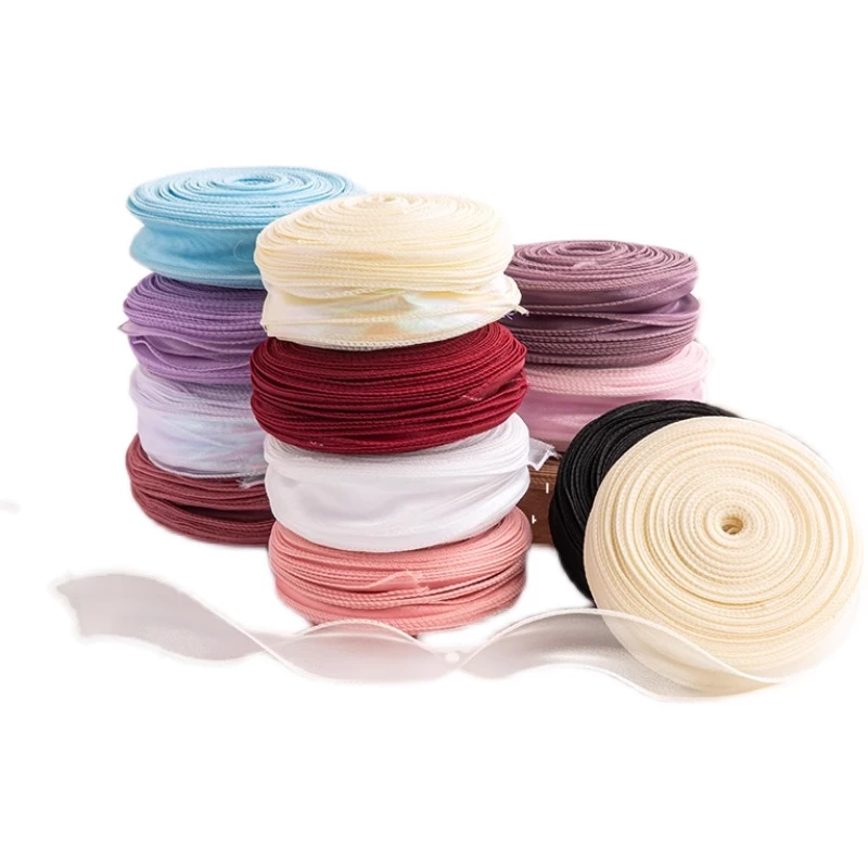 【花姿材】40码无卷芯鱼尾纱袋鲜花礼物烘培蝴蝶结装饰纱袋鱼尾丝带