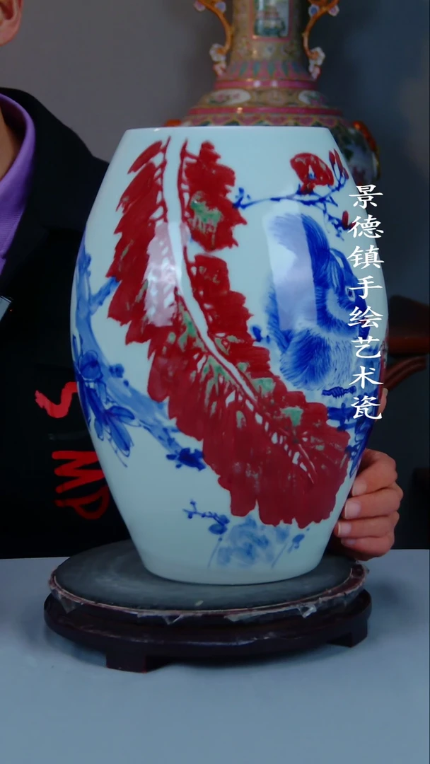 摆件陶瓷景德镇手工手绘陶瓷摆件27