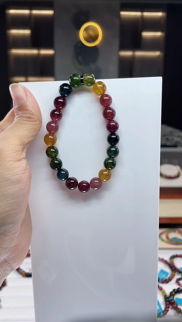 单圈手串未镶嵌碧玺（多样性发一条）Q