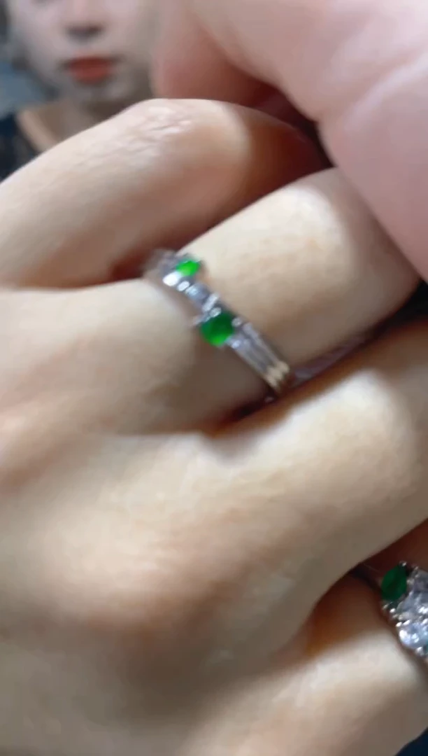 翡翠戒指未镶嵌天然A货翡翠（多样性发货拍一件发件）