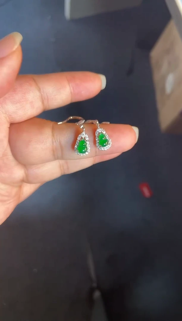 吊坠(不含链)银S925镶嵌翡翠1