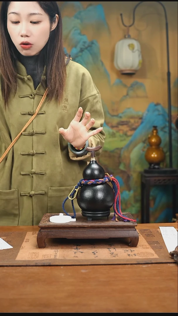 YX002简约大漆款天然酒葫芦（一物一拍）