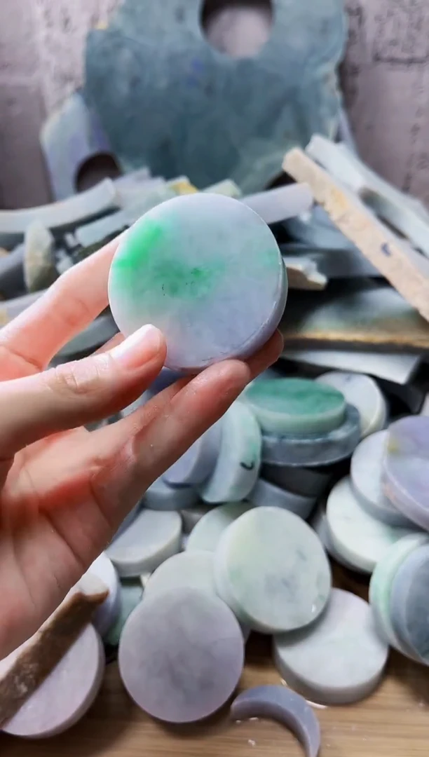 裸石翡翠翡翠a货正品玉石陈012