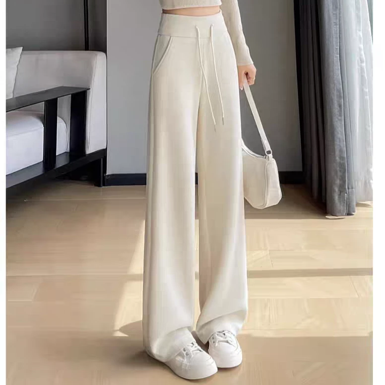 裁剪纸样女高腰直筒卫裤纸样