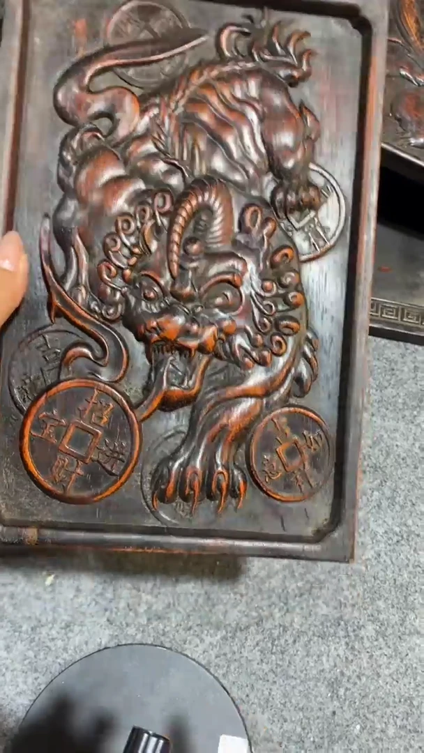 香榧木紫檀拆件雕刻板以直播间实物为准
