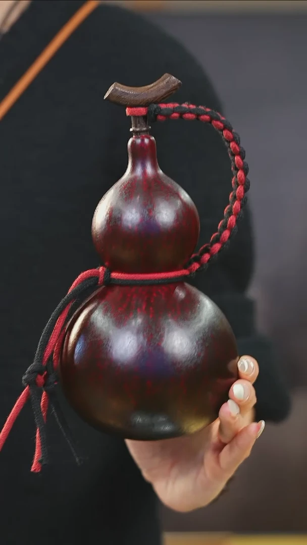 【闪购商品】XO208大漆酒葫芦不包手串及旋转底座