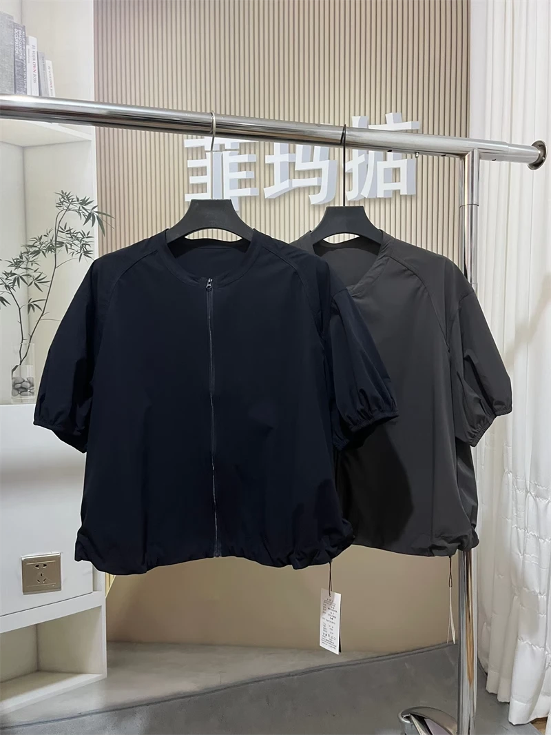 丽贝卡MR25058正品2025夏季新款时尚休闲显瘦速干短袖上衣外套