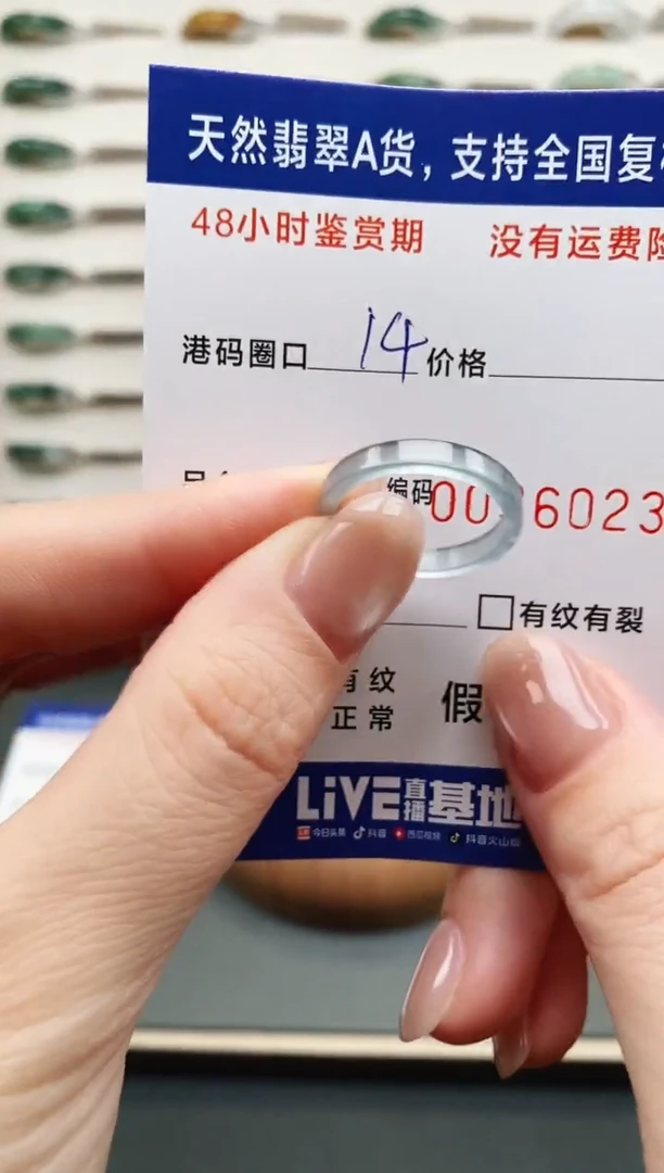 未镶嵌戒指翡翠6023