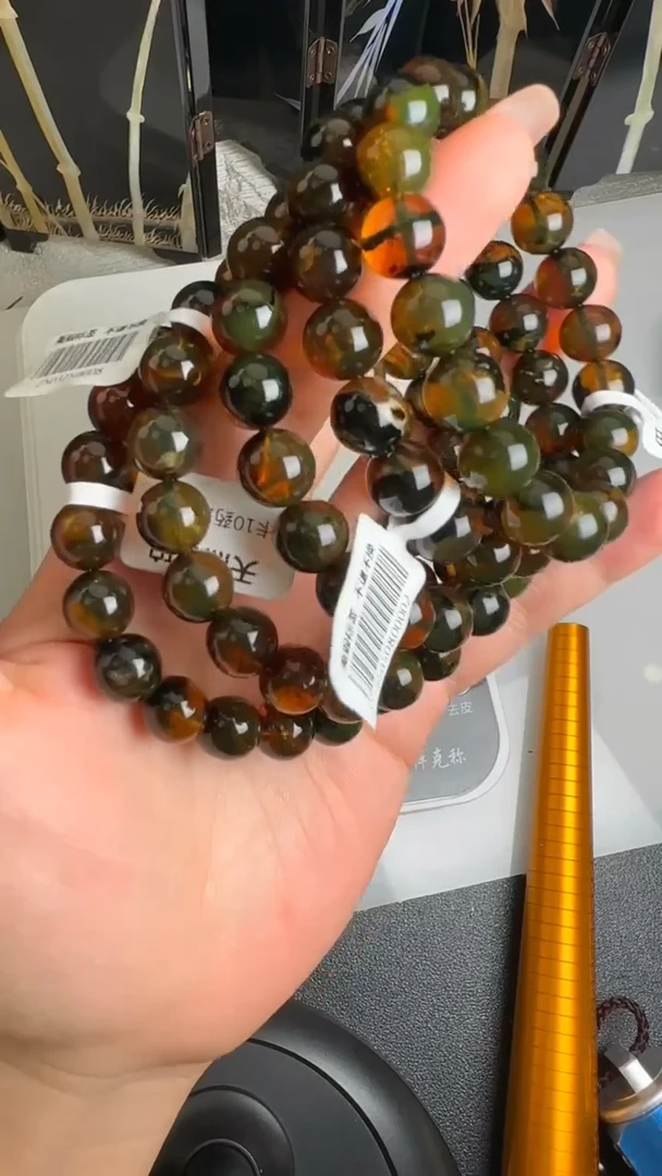 未镶嵌琥珀手串JJD0615012多样性发一