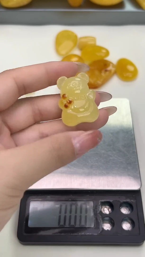 裸石琥珀未镶嵌琥珀蜜蜡吊坠