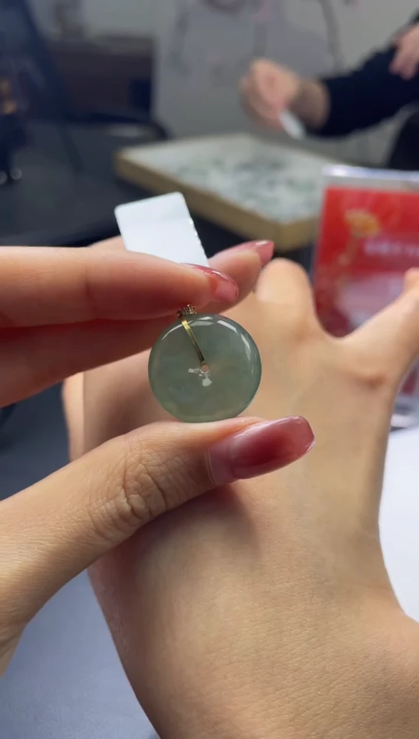 18K金镶嵌定制翡翠DDJ36246